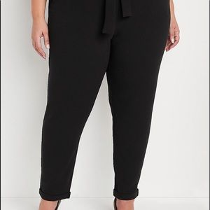Black dress stretch pants